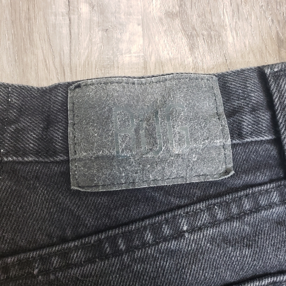 BDG Skate Fit Women'S 30 (28)‎ High Rise Black Jeans Urban Outfitters Wide Leg - Picture 8 of 9